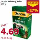 Allahindlus - Jacobs Krönung kohv
500 g