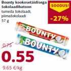 Bounty kookosetäidisega
šokolaadibatoon