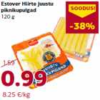 Estover Hiirte juustu
piknikupulgad
120 g