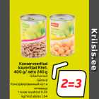 Allahindlus - Konserveeritud
kaunviljad Rimi,
400 g/ neto 240 g