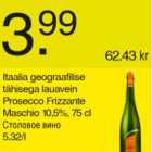 Alkohol - Itaalia lauavein Prosecco Frizzante Maschio