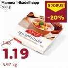 Allahindlus - Mamma frikadellisupp
300 g