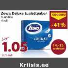 Allahindlus - Zewa Deluxe tualettpaber
3-kihiline
4 rulli