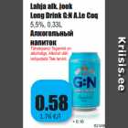 Allahindlus - Lahja alk. jook
Long Drink G:N A.Le Coq 