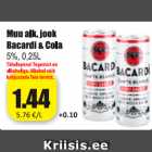 Allahindlus - Muu alk. jook Bacardi & Cola