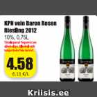 Allahindlus - KPN vein Baron Rosen Riesling 2012