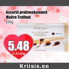 Allahindlus - Assortii pralineekommid Maitre Truffout 250 g