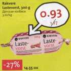 Магазин:Hüper Rimi, Rimi,Скидка:Детская колбаса