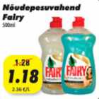 Allahindlus - Nõudepesuvahend Fairy, 500ml
