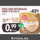 Allahindlus - POCO LOCO NATURAALNE WRAP 4 TK 245 G