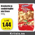 Магазин:Grossi,Скидка:Крекеры
  и смесь соленых кренделей 
