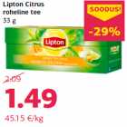 Lipton Citrus
roheline tee
33 g