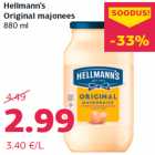 Hellmann’s
Original majonees
880 ml