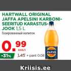 Allahindlus - HARTWALL ORIGINAL
JAFFA APELSINI KARBONISEERITUD
KARASTUSJOOK
1,5 L