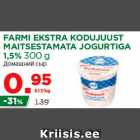 FARMI EKSTRA KODUJUUST
MAITSESTAMATA JOGURTIGA