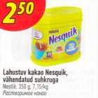 Jahustuv kakao Nesquik, vähendatud suhkruga