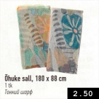 Õhuke sall, 180 x 88 cm, 1 tk