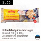 Külmutatud pärmi-lehttaigen