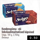 Kondenspiima- või šokolaadimaitselised küpsised