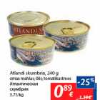 Магазин:Maxima,Скидка:Атлантическая скумбрия