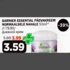 GARNIER ESSENTIAL PÄEVAKREEM NORMAALSELE NAHALE 50ml*