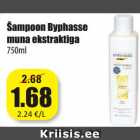 Allahindlus - Šampoon Byphasse
muna ekstraktiga
750ml