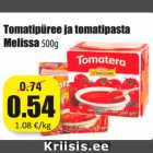 Allahindlus - Tomatipüree ja tomatipasta
Melissa500g