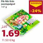 Pik-Nik Kids
juustupulgad
147 g