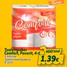 Allahindlus - Tualettpaber Comfort, Favorit, 4 rl