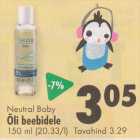 Neutral Baby Õli beebidele 150 ml