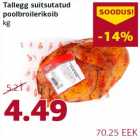 Allahindlus - Tallegg suitsutatud poolbroilerikoib kg