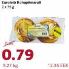 Allahindlus - Euroleib Kohupiimarull 2 x 75 g