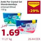 Allahindlus - Ambi Pur Crystal  Gel õhuvärskendaja erinevad lõhnad 150 g