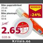 Bibo papptaldrikud
23 cm
50 tk;
Bibo plasttops
25 cl
50 tk