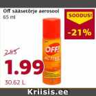 Off sääsetõrje aerosool
65 ml