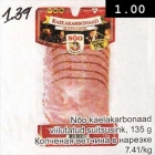 Nõo kaelakarbonaad viilutatud suitsusink, 135 g