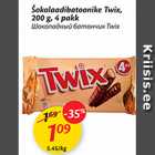 Магазин:Maxima,Скидка:Шоколадный батончик Twix