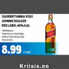 Allahindlus - SUURBRITANNIA VISKI JOHNNIE WALKWR RED LABEL