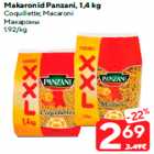 Makaronid Panzani, 1,4 kg


