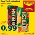 Allahindlus - Aura Fresh mahlajook
jõhvika,multi