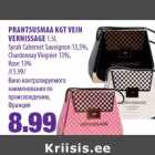 PRANTSUSMAA KGT VEIN
VERNISSAGE 1.5L
