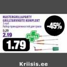 MASTERGRILL&PARTY
GRILLTARVIKUTE KOMPLEKT
