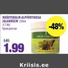 KRÄUTERALM ALPIÜRTIDEGA
JALAKREEM 250ml