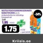 Allahindlus - NESTEA PEACH KARBONISEERIMATA
KARASTUSJOOK