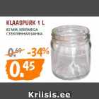 Allahindlus - Klaaspurk 1 L
