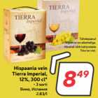 Hispaania vein
Tierra Imperial,
12%, 300 cl*