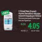 L`Oreal Men Expert Hydra Sensitive niisutav raseerimispalsam