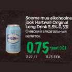 Allahindlus - Soome muu alkohoolne jook Hartwall Original Long Drink