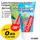 Allahindlus - Laste hambapasta Smiles,Colgate