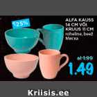ALFA KAUSS
14 CM VÕI
KRUUS 11 CM